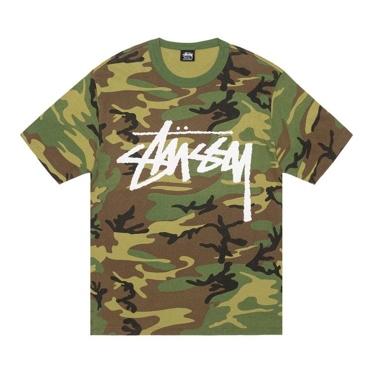 Stussy Stock Camo T-Shirt Camo/White