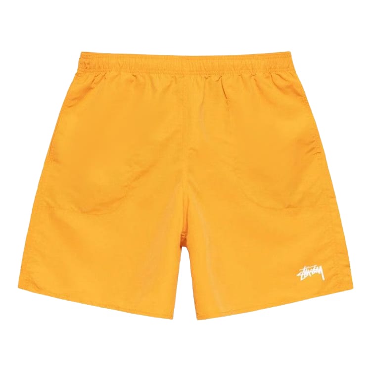 Stussy Stock Elastic Waistband Water Shorts Tangerine