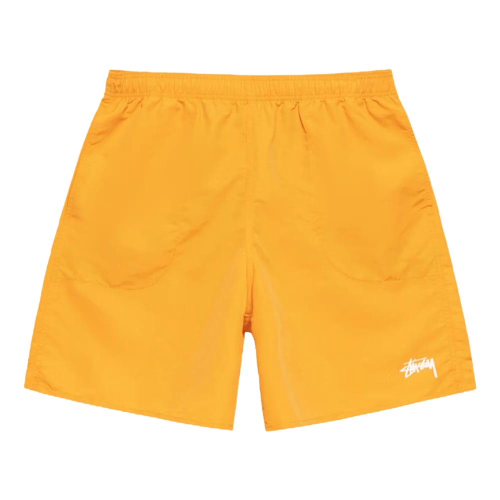 Stussy Stock Elastic Waistband Water Shorts Tangerine