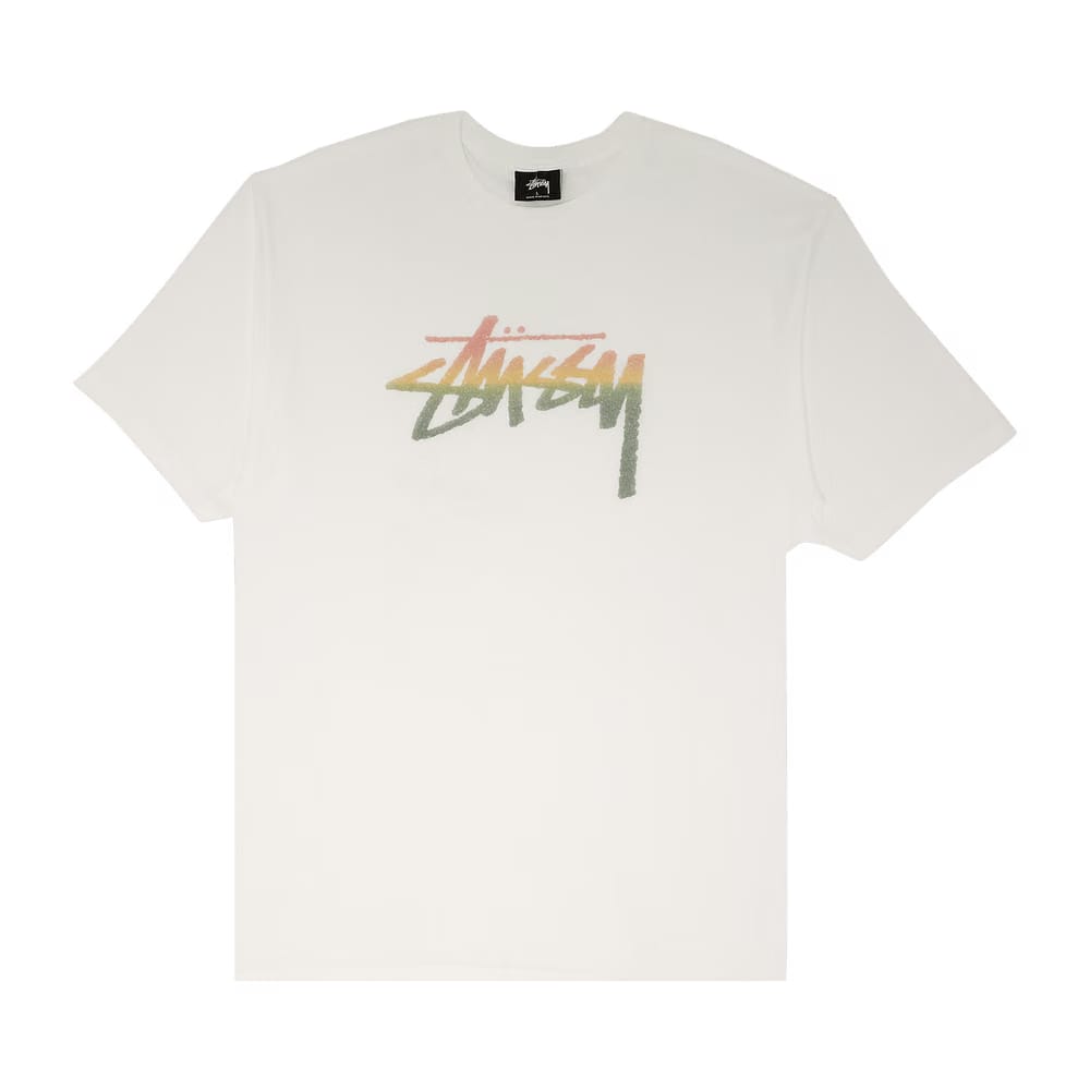 Stussy Stock Fade T-Shirt White