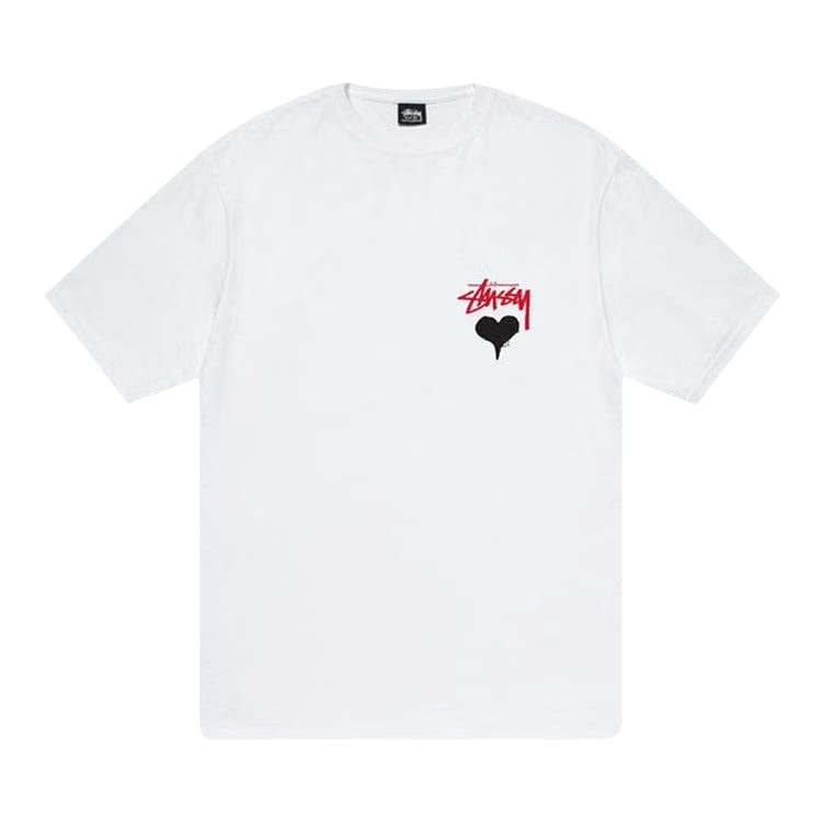 Stussy Stock Heart T-Shirt White