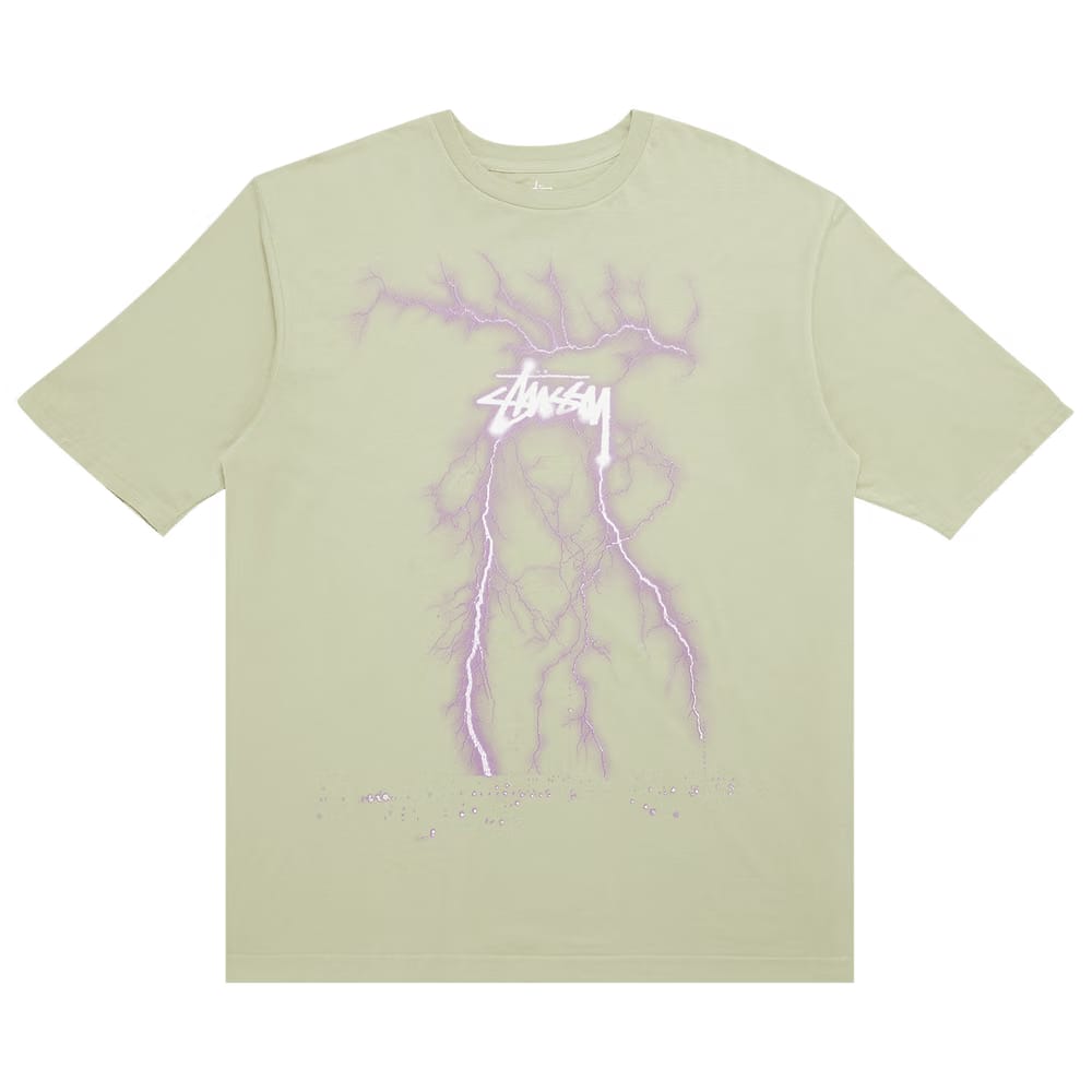 Stussy Stock Lightning T-Shirt Sage