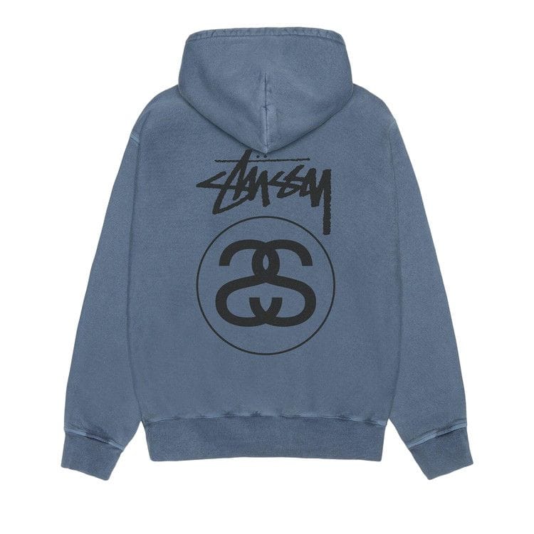 Stussy Stock Link Hoodie Pigment Dyed Navy