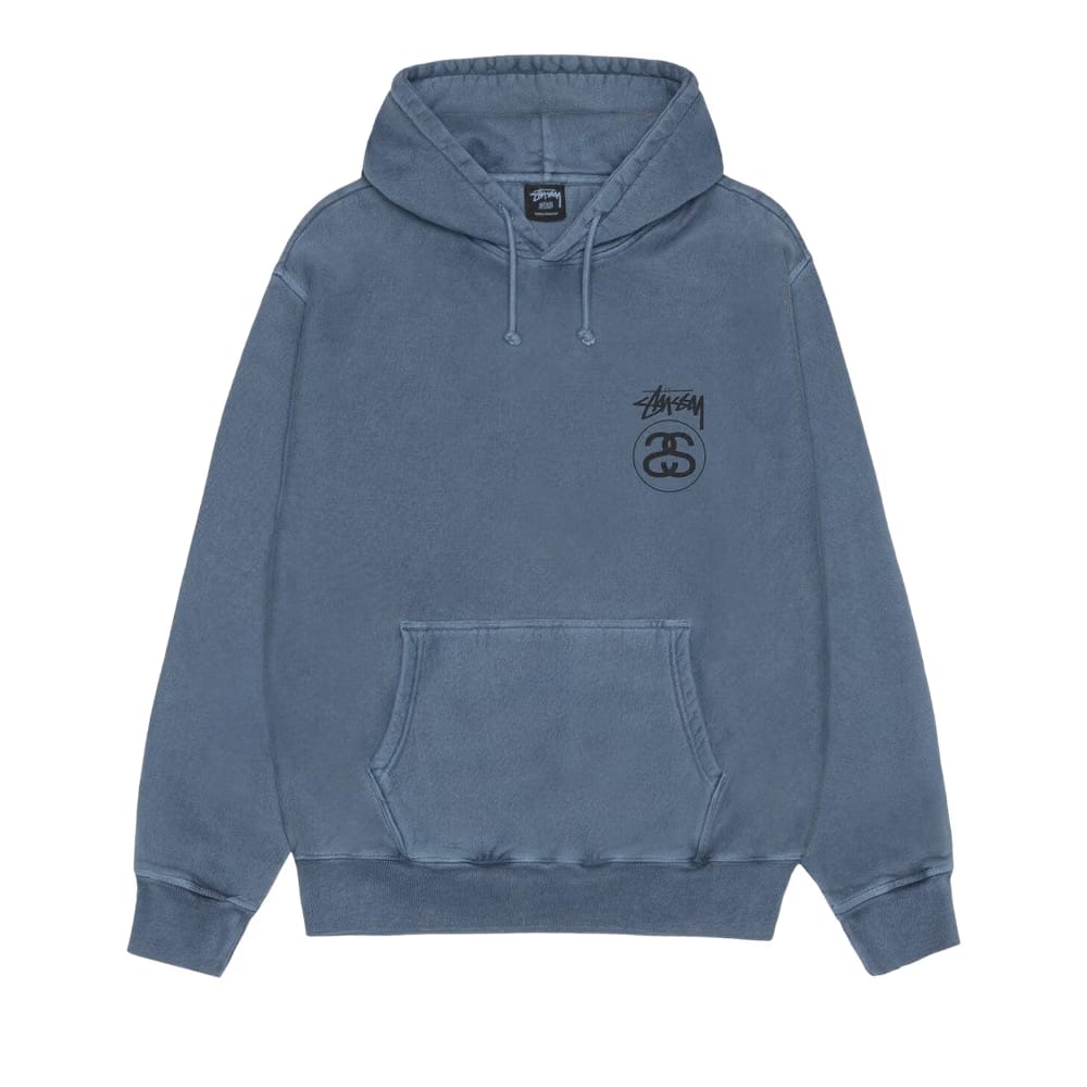 Stussy Stock Link Hoodie Pigment Dyed Navy