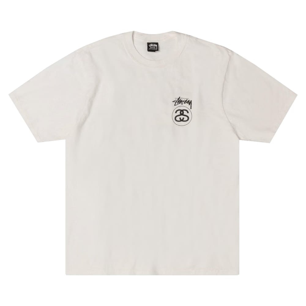 Stussy Stock Link T-Shirt Pigment Dyed Natural