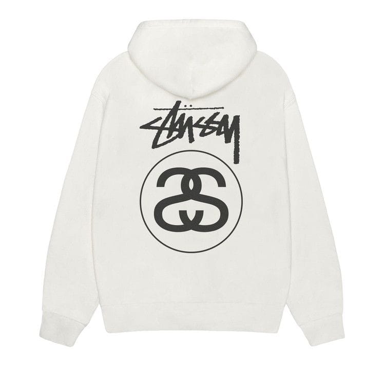 Stussy Stock Link Zip Hoodie Pigment Dyed Natural