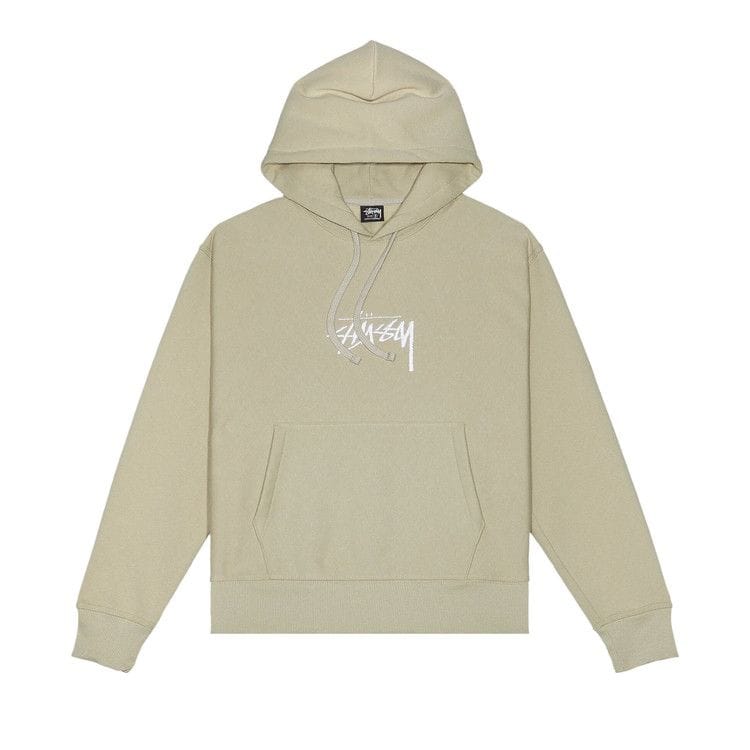 Stussy Stock Logo Appliqué Hood Khaki