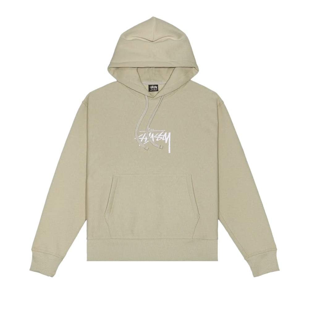 Stussy Stock Logo Appliqué Hood Khaki
