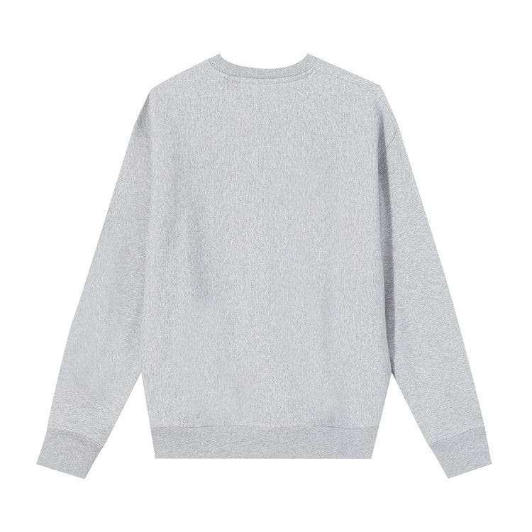 Stussy Stock Logo Crew Grey Heather