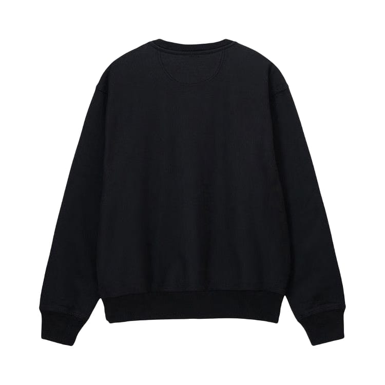 Stussy Stock Logo Crew Washed Black