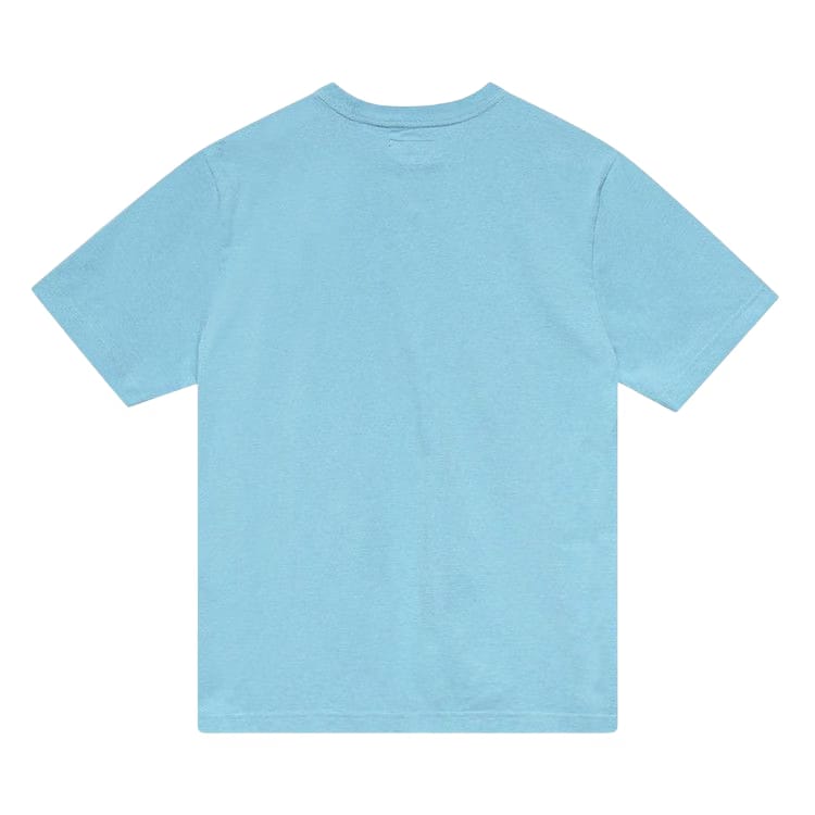 Stussy Stock Logo Shorts-Sleeve Crew Blue