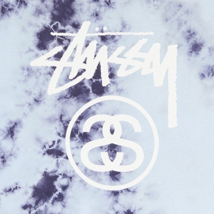 Stussy Storm Stock LNK Tie-Dye T-Shirt Blue