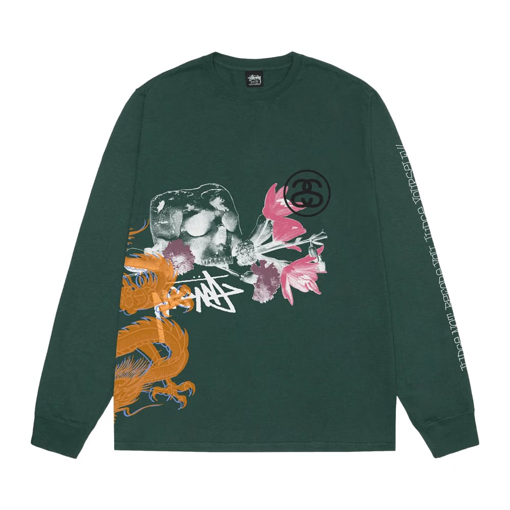 Stussy Strike Long-Sleeve T-Shirt Forest