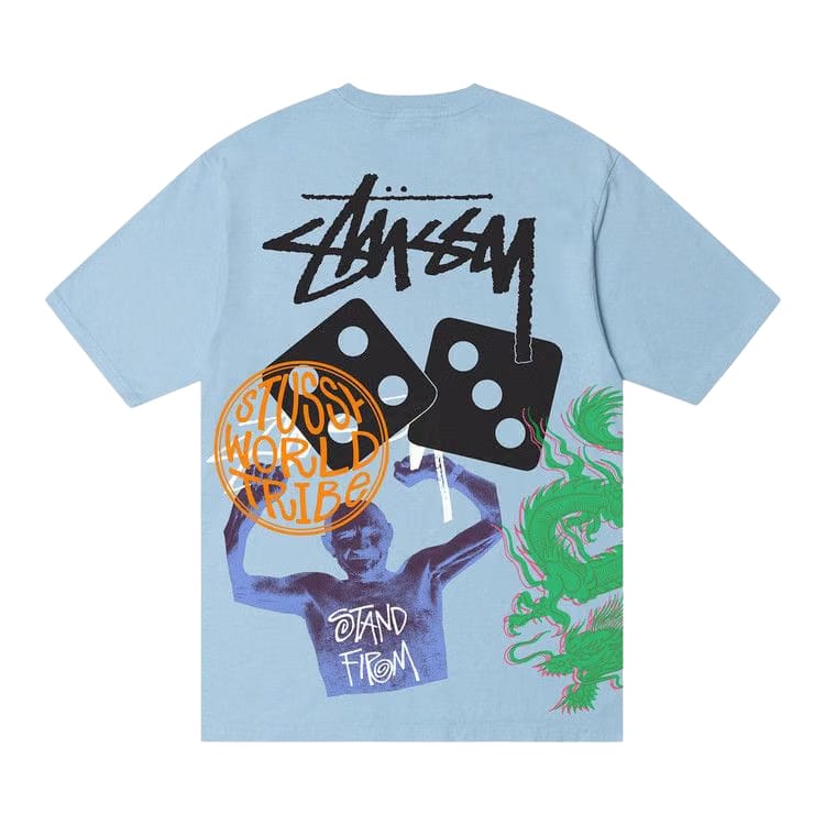 Stussy Strike Pigment Dyed T-Shirt Sky Blue