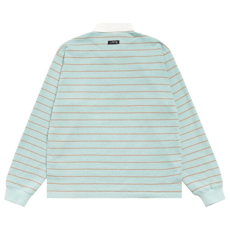 Stussy Striped Rugby Shirt Blue