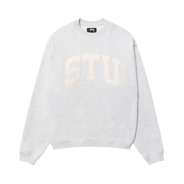 Stussy Stu Appliqué Crew Ash Heather
