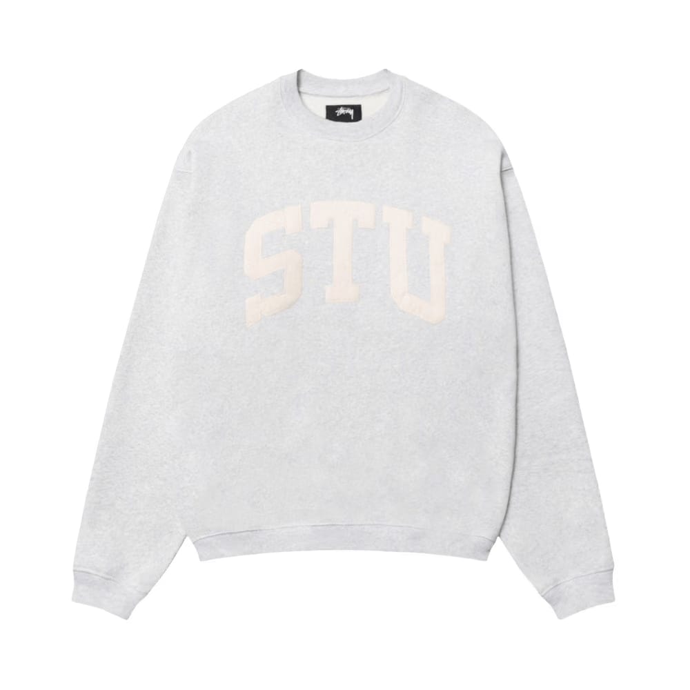 Stussy Stu Appliqué Crew Ash Heather