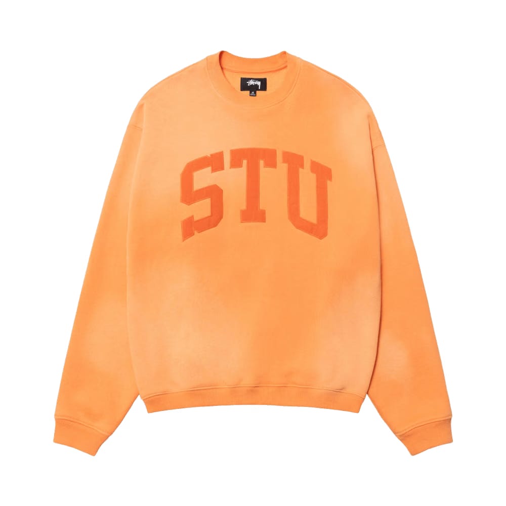 Stussy Stu Appliqué Crew Orange