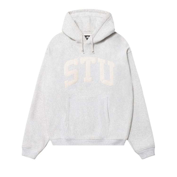 Stussy Stu Appliqué Hoodie Ash Heather