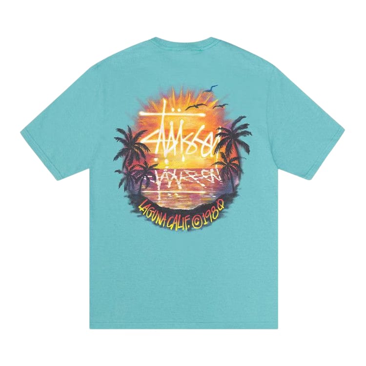 Stussy Sunset T-Shirt Ocean