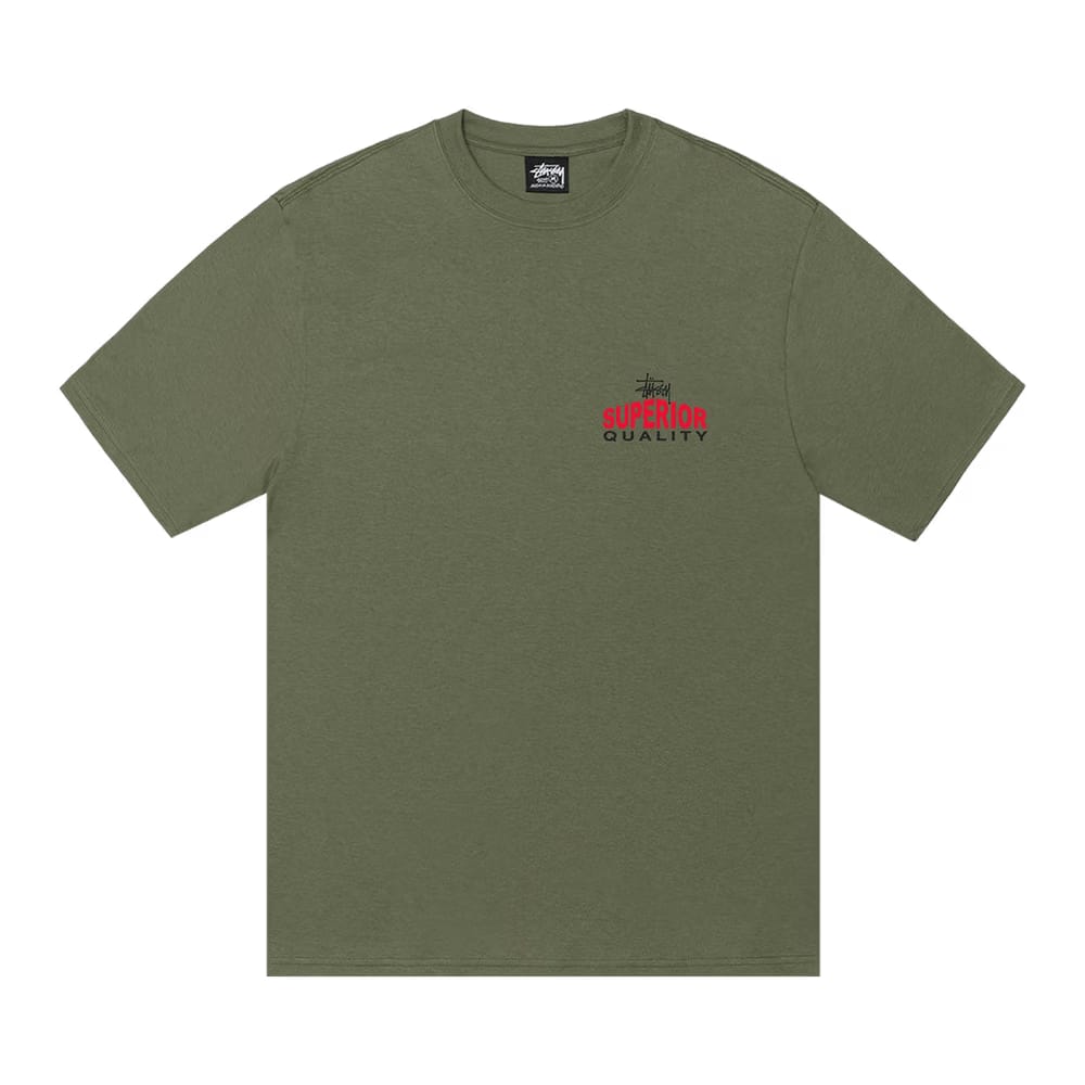Stussy Superior Quality T-Shirt Olive