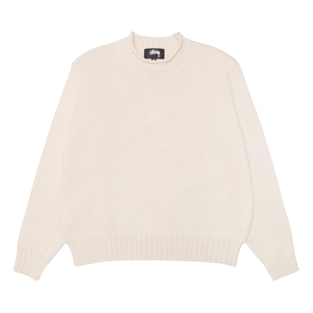Stussy Surfman Mock Sweater Natural