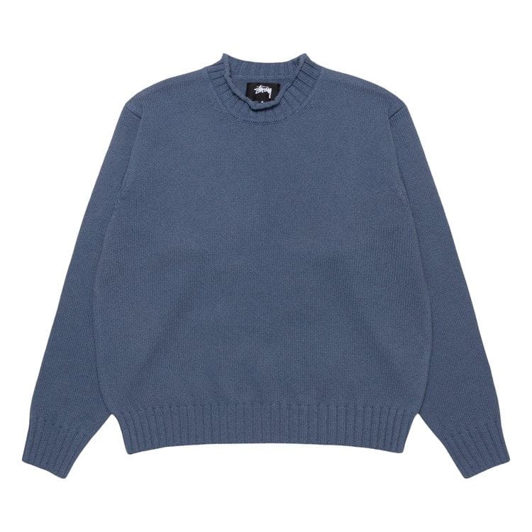 Stussy Surfman Mock Sweater Washed Blue
