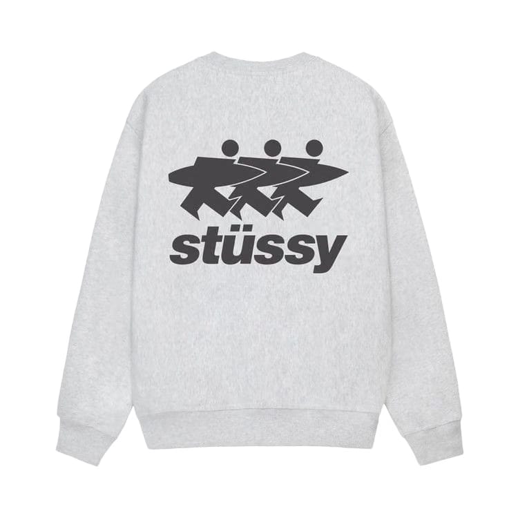 Stussy Surfwalk Crew Ash Heather