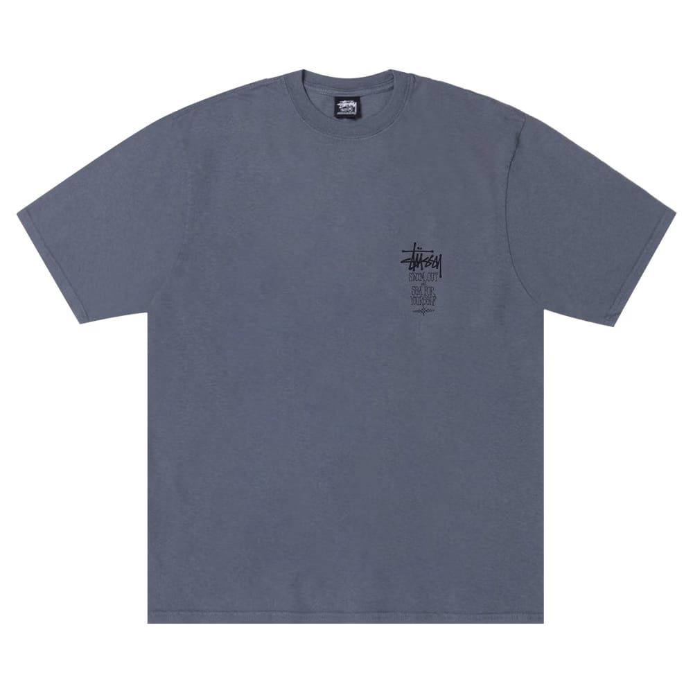 Stussy Swim Out T-Shirt Pigment Dyed Navy