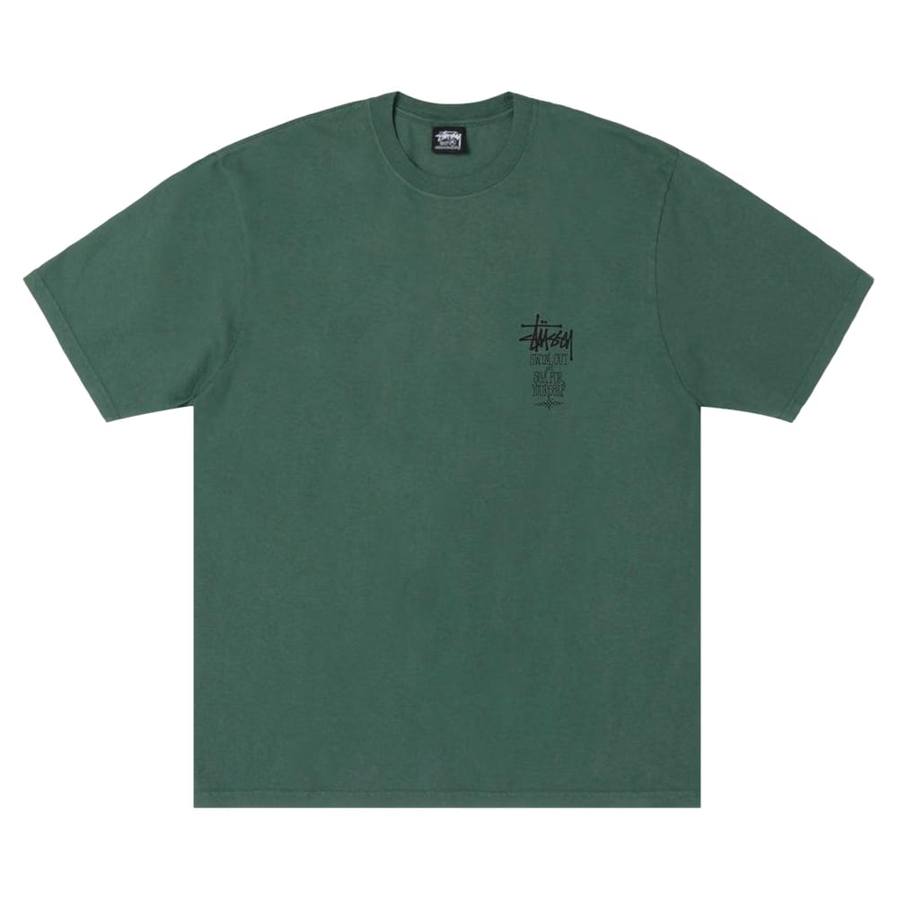 Stussy Swim Out T-Shirt Pigment Dyed Pine