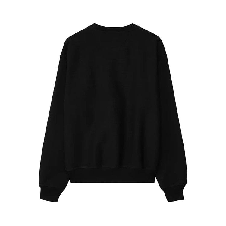 Stussy Swirl Appliqué Crew Black