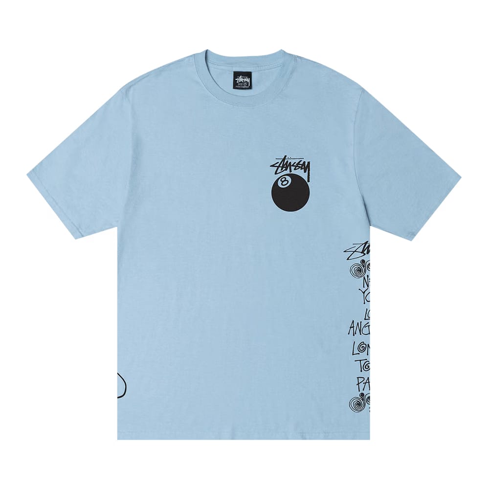 Stussy Test Strike Pigment Dyed T-Shirt Sky Blue
