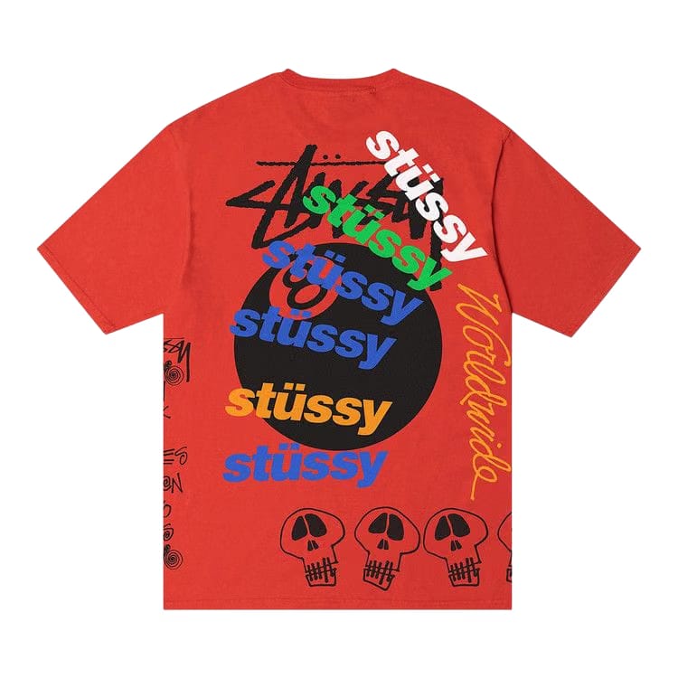 Stussy Test Strike Pigment Dyed T-Shirt Tomato