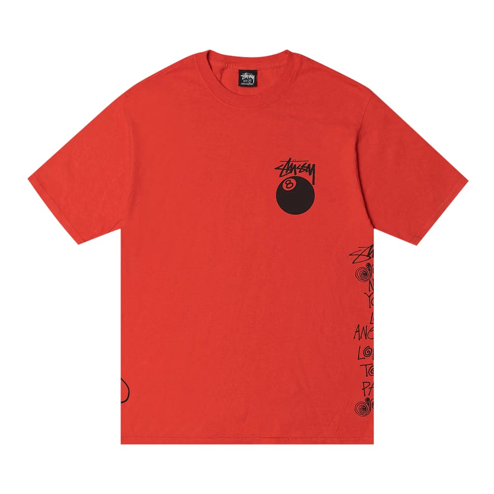 Stussy Test Strike Pigment Dyed T-Shirt Tomato