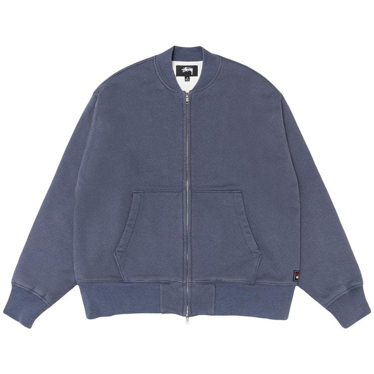 Stussy Thermal Lined Fleece Zip Faded Blue