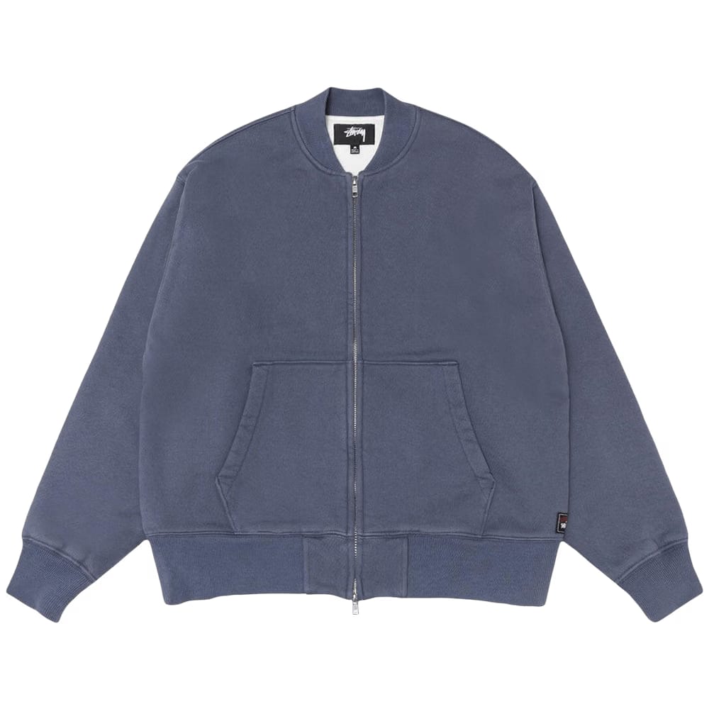 Stussy Thermal Lined Fleece Zip Faded Blue