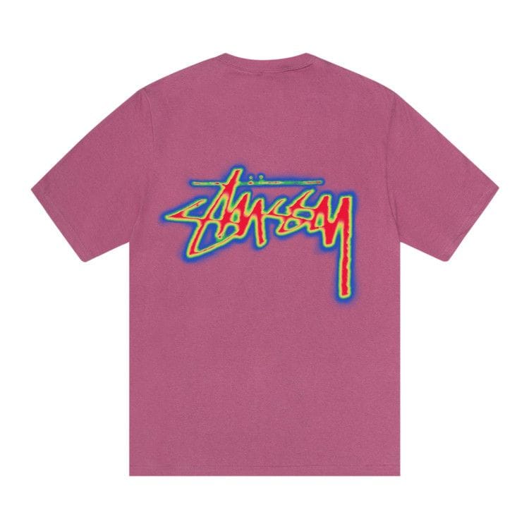 Stussy Thermal Stock T-Shirt Berry