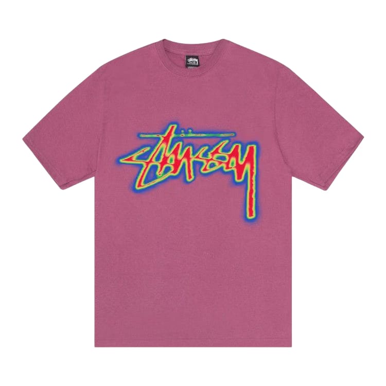 Stussy Thermal Stock T-Shirt Berry