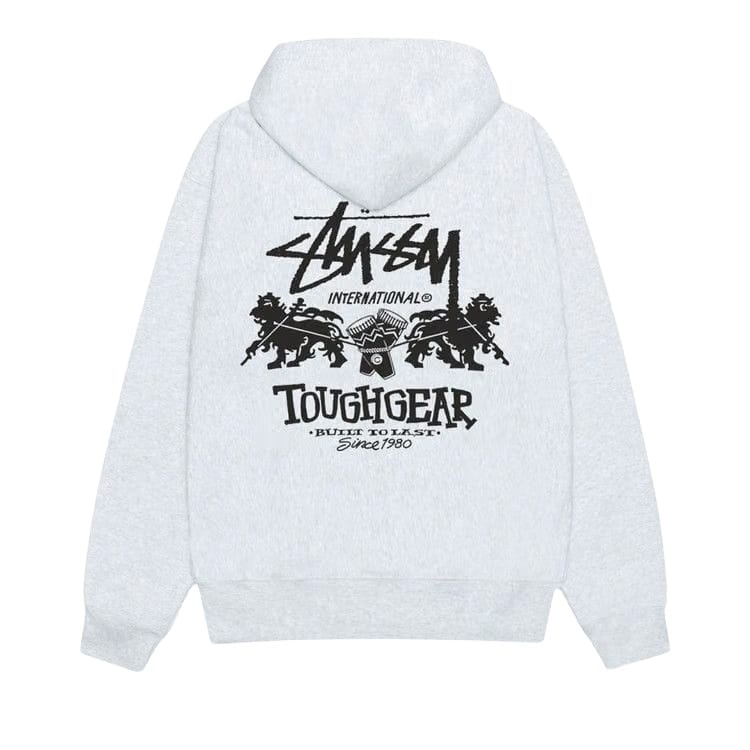 Stussy Tough Gear International Hoodie Ash Heather