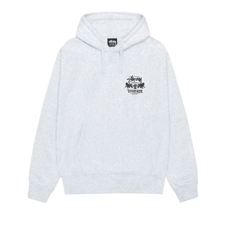 Stussy Tough Gear International Hoodie Ash Heather