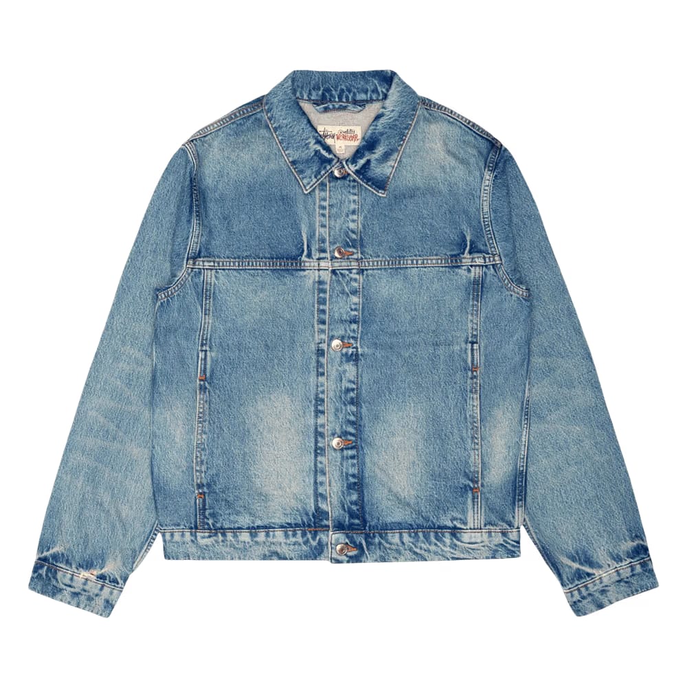 Stussy Trucker Jacket Denim Weekend Wash