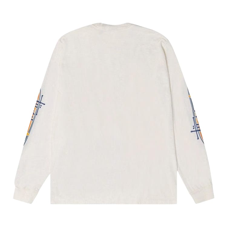 Stussy Two Star Long-Sleeve T-Shirt Pigment Dyed Natural