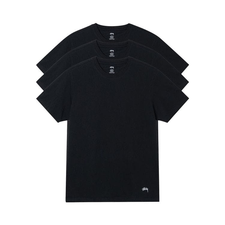 Stussy Undershirt (3 Pack) Black