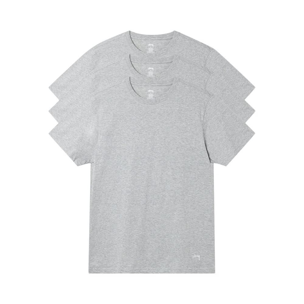 Stussy Undershirt (3 Pack) Grey Heather