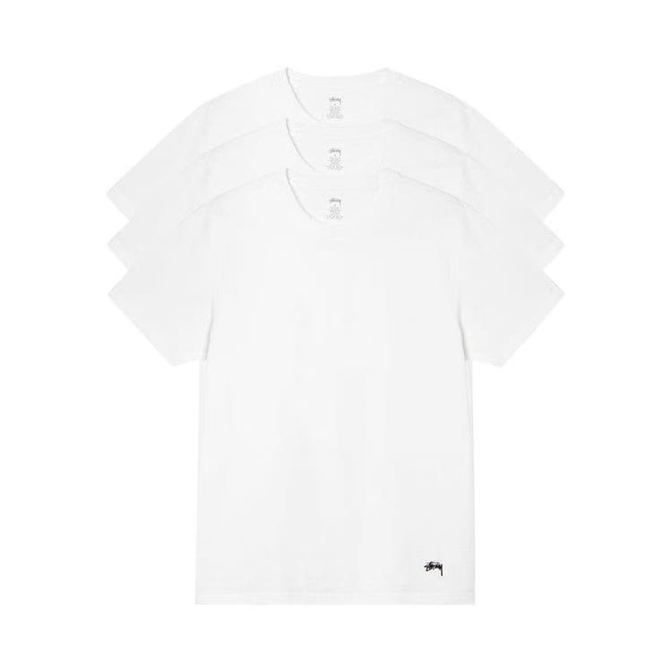 Stussy Undershirt (3 Pack) White