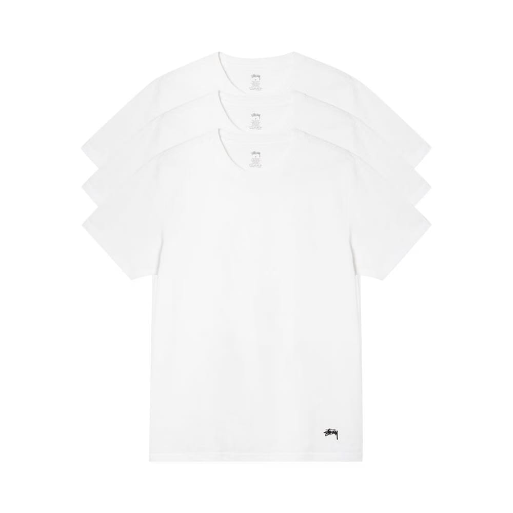 Stussy Undershirt (3 Pack) White