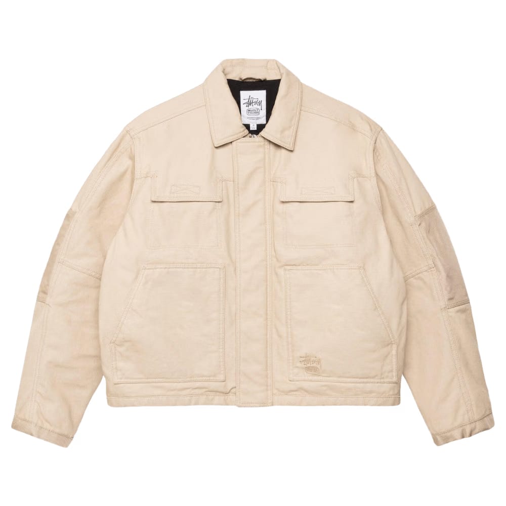 Stussy Utility Work Jacket Khaki