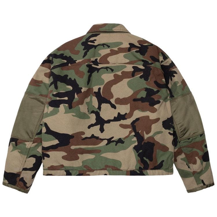 Stussy Utility Work Jacket Woodland Camo