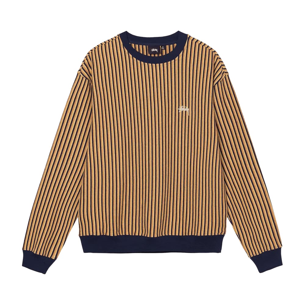 Stussy Vertical Striped Long-Sleeve Navy
