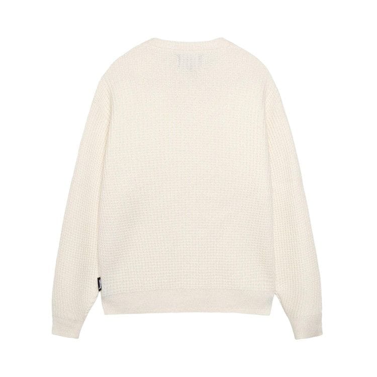 Stussy Waffle Cashmere Crew Ivory